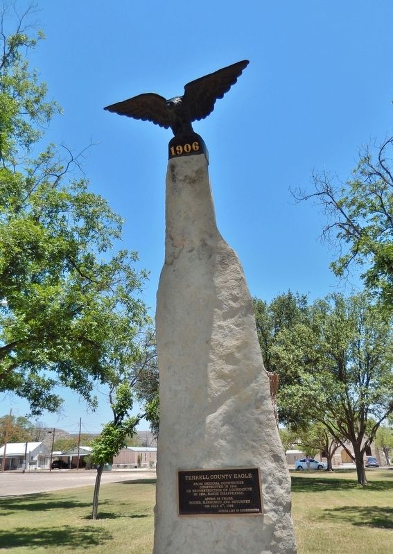Terrell County Eagle Marker. Click for full size. Terrell County Eagle Marker image. Click for full size.