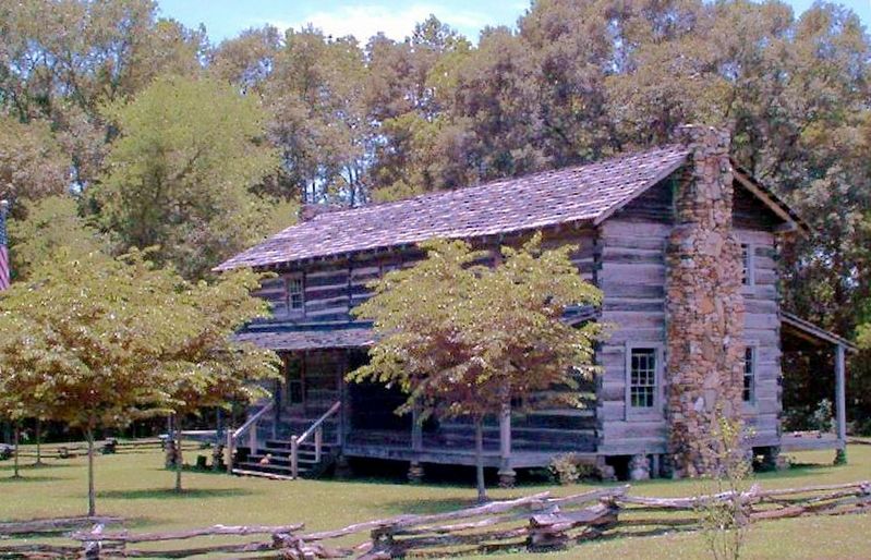 This Log House is Similar to the Home of Chief William McIntosh image. Click for full size.