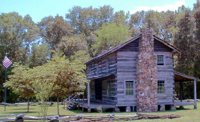 This Log House is Similar to the Home of Chief William McIntosh image. Click for full size.