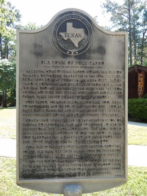 Old Town of Port Caddo Marker image. Click for full size.