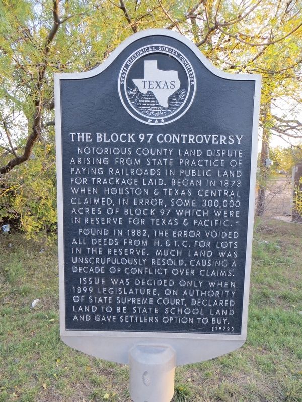 The Block 97 Controversy Marker image. Click for full size.