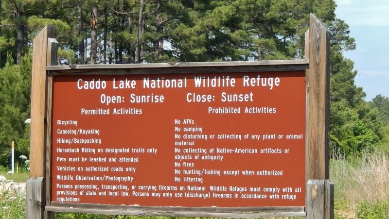 Caddo Lake National Wildlife Refuge (<i>site of former Army Ammunition Plant</i>) image. Click for full size.
