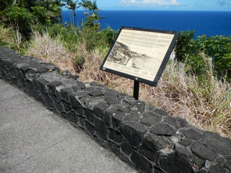 Laupahoehoe Point Marker. Click for full size. Laupahoehoe Point Marker image. Click for full size.