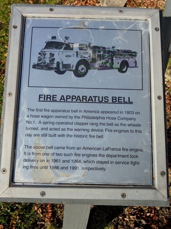 Fire Apparatus Bell Marker. Click for full size. Fire Apparatus Bell Marker image. Click for full size.