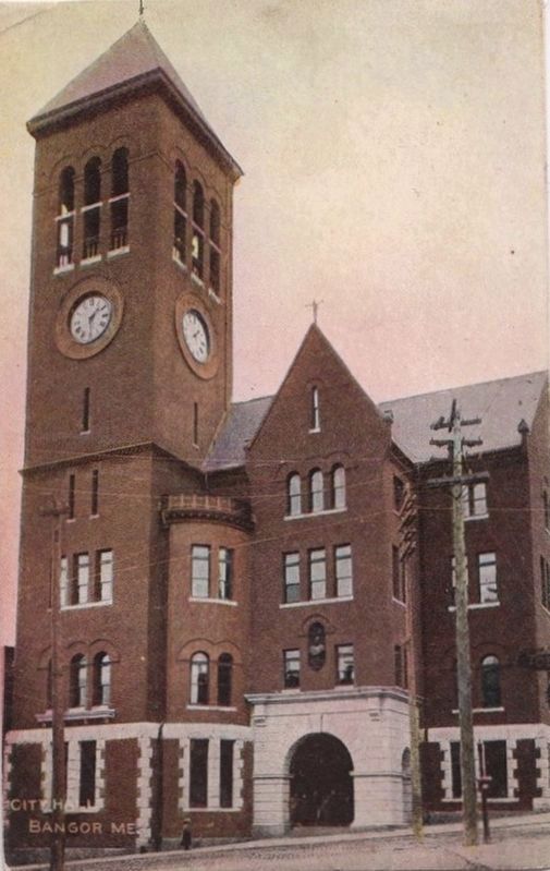 <i>City Hall, Bangor, ME.</i> - former home of the Hersey Memorial Building Bell. Click for full size. <i>City Hall, Bangor, ME.</i> - former home of the Hersey Memorial Building Bell image. Click for full size.