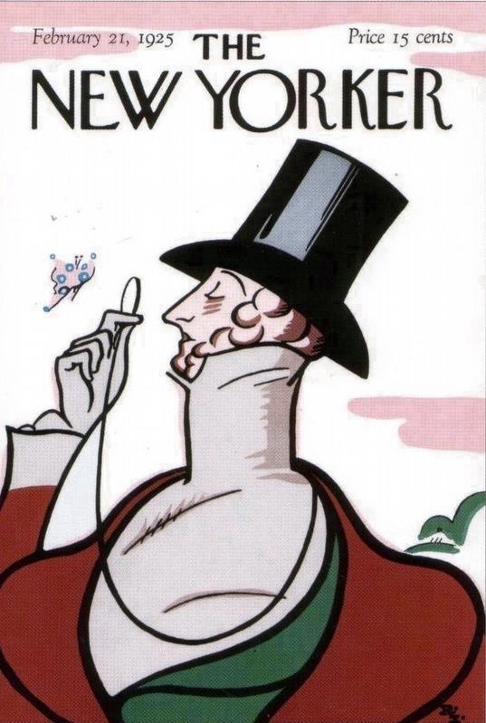 First Cover of the New Yorker (reproduction) image. Click for full size.