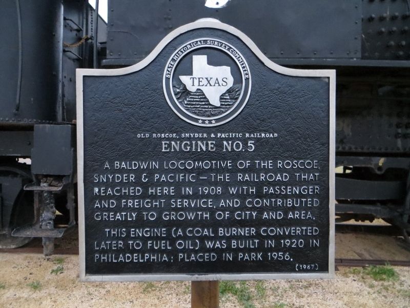 Engine No. 5 Marker image. Click for full size.