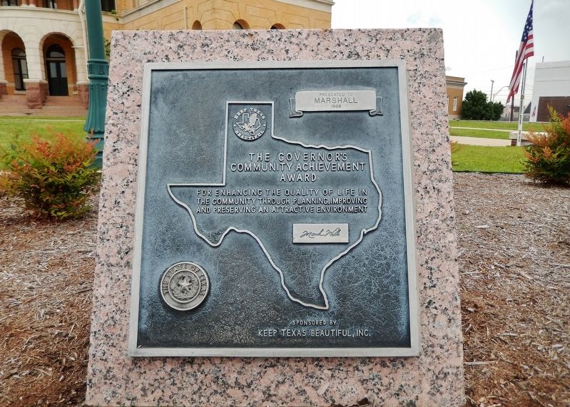 Texas Governor's Community Achievement Award 1986 image. Click for full size.