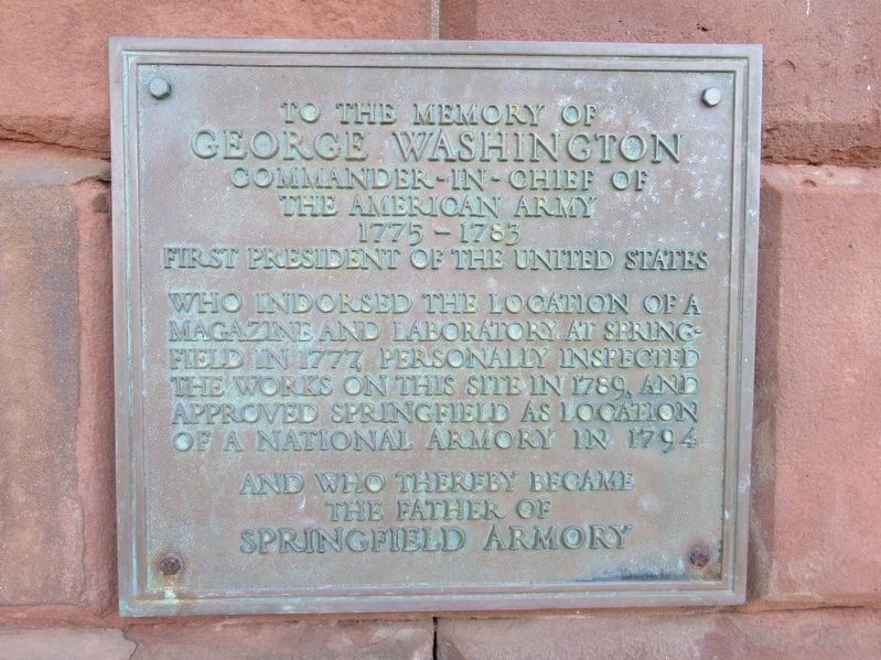 To the Memory of George Washington Marker image. Click for full size.