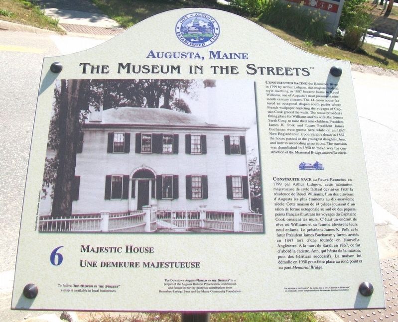 Majestic House / Une demeure majestueuse Marker. Click for full size. Majestic House / Une demeure majestueuse Marker image. Click for full size.