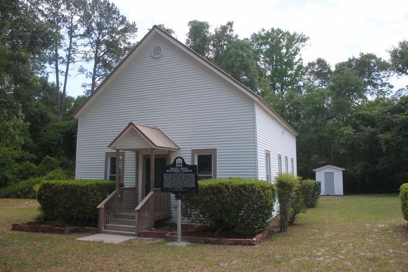 Shady Grove Methodist Church and Marker. Click for full size. Shady Grove Methodist Church and Marker image. Click for full size.