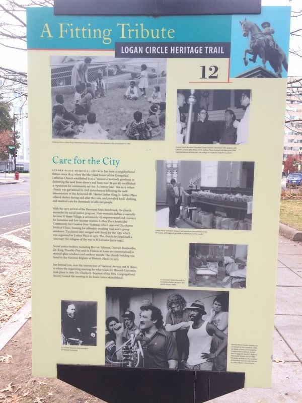 Care for the City Marker. Click for full size. Care for the City Marker image. Click for full size.