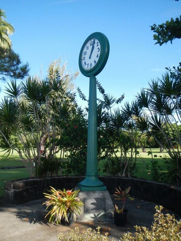 Waiakea Social Settlement Clock and Marker image. Click for full size.