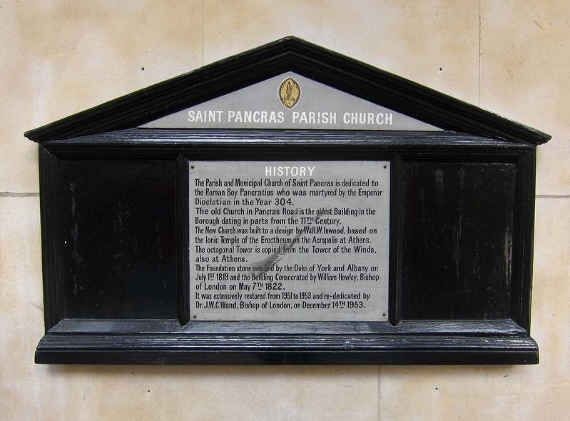 Saint Pancras Parish Church Marker image. Click for full size.