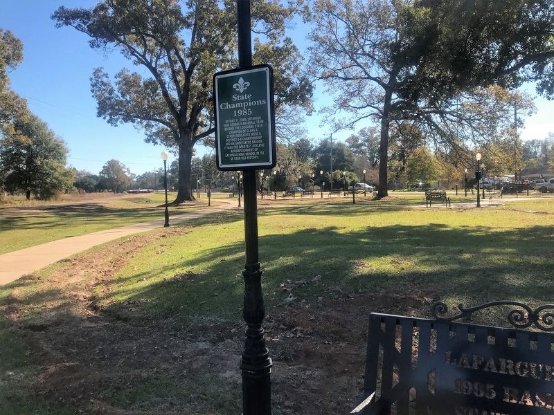 State Champions 1985 Marker. Click for full size. State Champions 1985 Marker image. Click for full size.