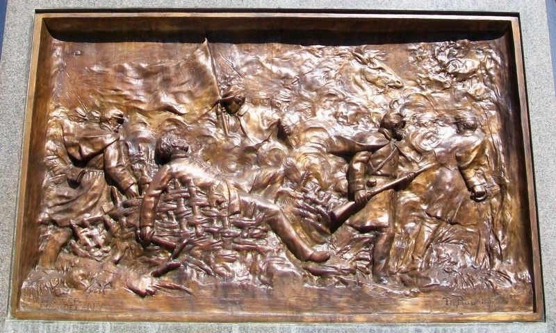 Civil War Memorial Bas Relief image. Click for full size.