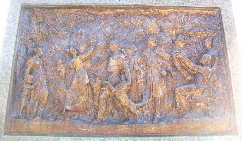 Civil War Memorial Bas Relief. Click for full size. Civil War Memorial Bas Relief image. Click for full size.