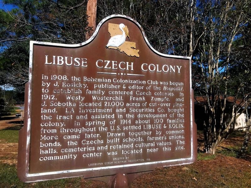Libuse Czech Colony Marker. Click for full size. Libuse Czech Colony Marker image. Click for full size.
