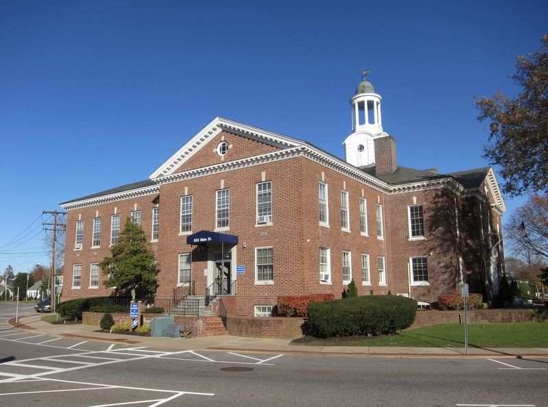 Third Town Hall and Marker - Wide View. Click for full size. Third Town Hall and Marker - Wide View image. Click for full size.