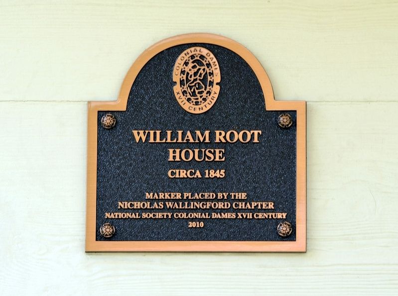 William Root House Marker. Click for full size. William Root House Marker image. Click for full size.