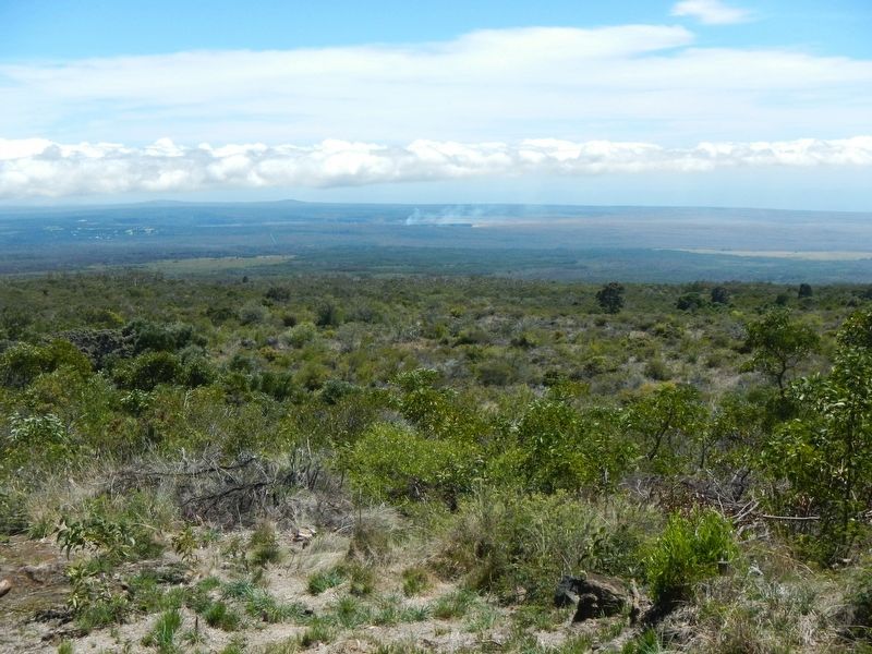 Kīlauea from Mauna Loa Lookout. Click for full size. Kīlauea from Mauna Loa Lookout image. Click for full size.