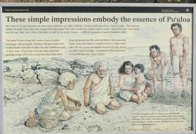 These simple impressions embody the essence of Pu'uloa Marker image. Click for full size.