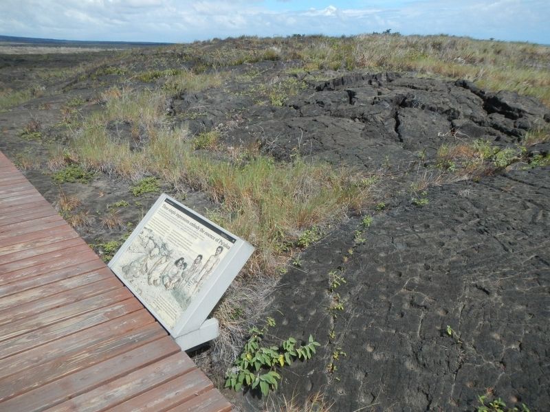 These simple impressions embody the essence of Pu'uloa Marker image. Click for full size.
