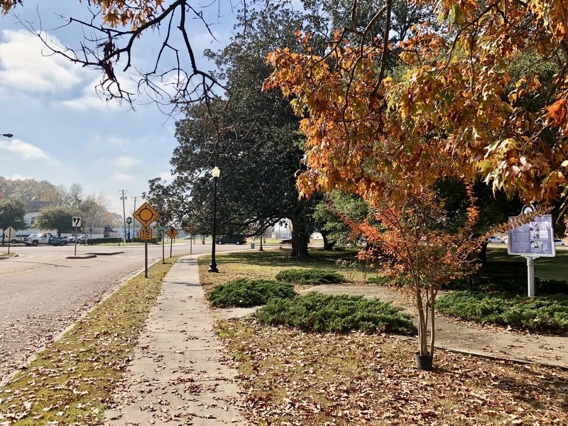 The view south on Maple Street towards the Central Avenue traffic circle.. Click for full size. The view south on Maple Street towards the Central Avenue traffic circle. image. Click for full size.