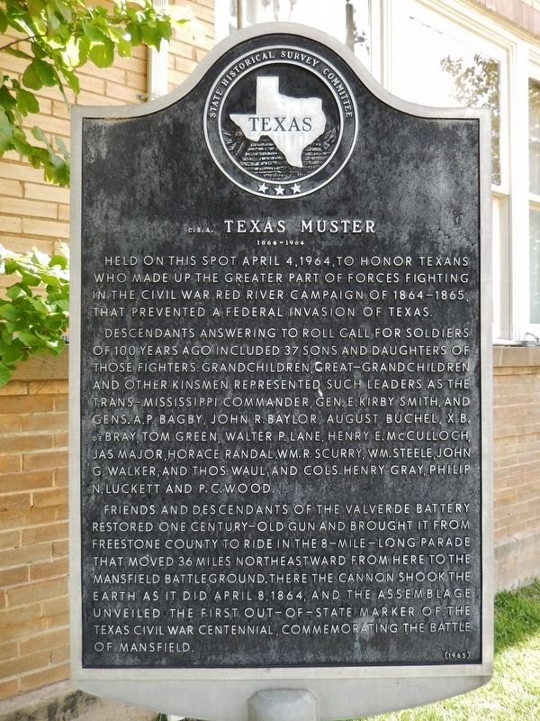 C.S.A. Texas Muster Marker image. Click for full size.