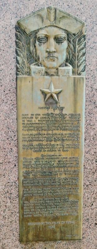 Shelby County Marker (<i>detail view</i>) image. Click for full size.