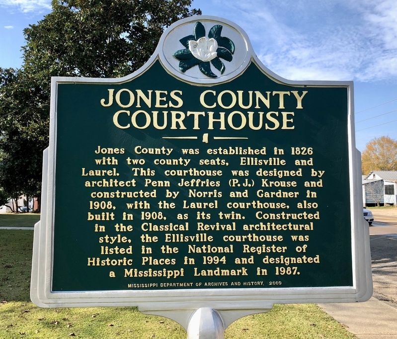 Jones County Courthouse Marker image. Click for full size.