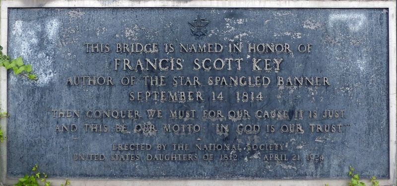 Francis Scott Key Bridge Marker. Click for full size. Francis Scott Key Bridge Marker image. Click for full size.