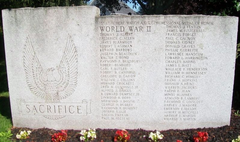 World War II and Korean War Memorial Roll of Honored Dead image. Click for full size.