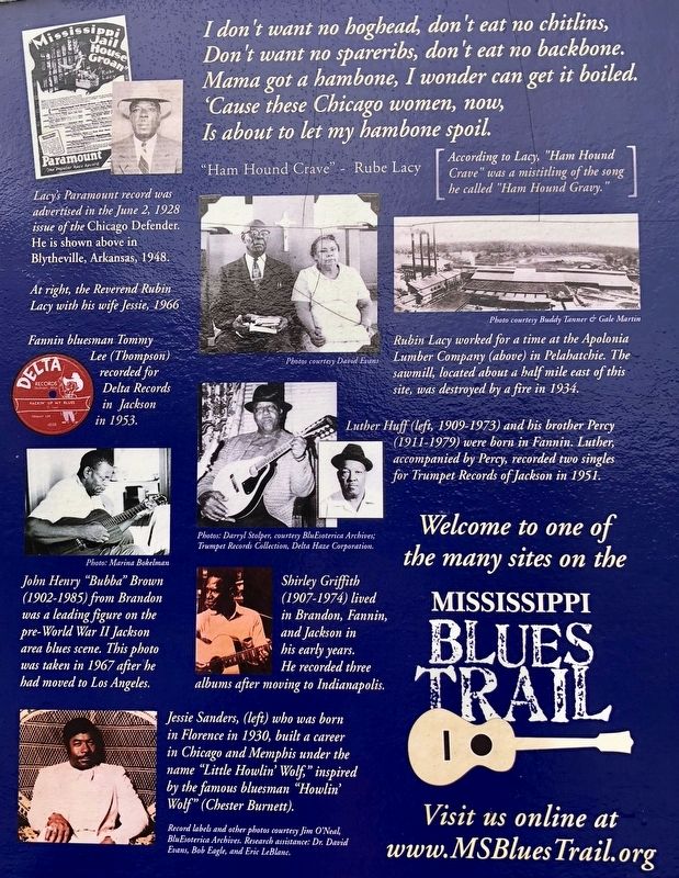 Closeup of photos on rear of marker. image. Click for full size.