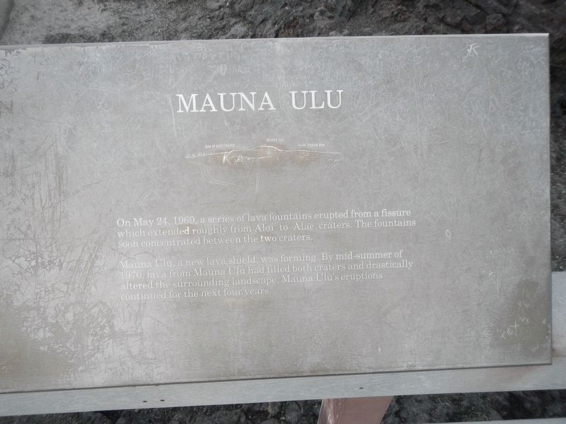 Mauna Ulu Marker image. Click for full size.