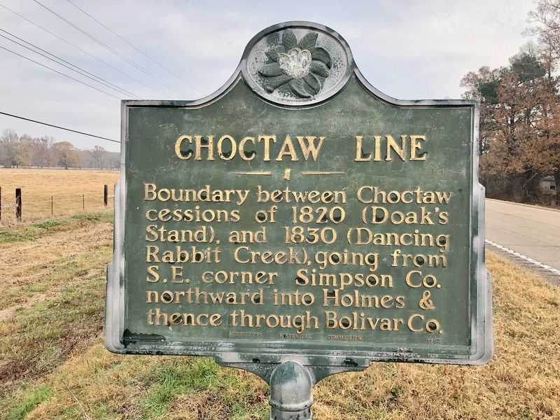 Choctaw Line Marker image. Click for full size.
