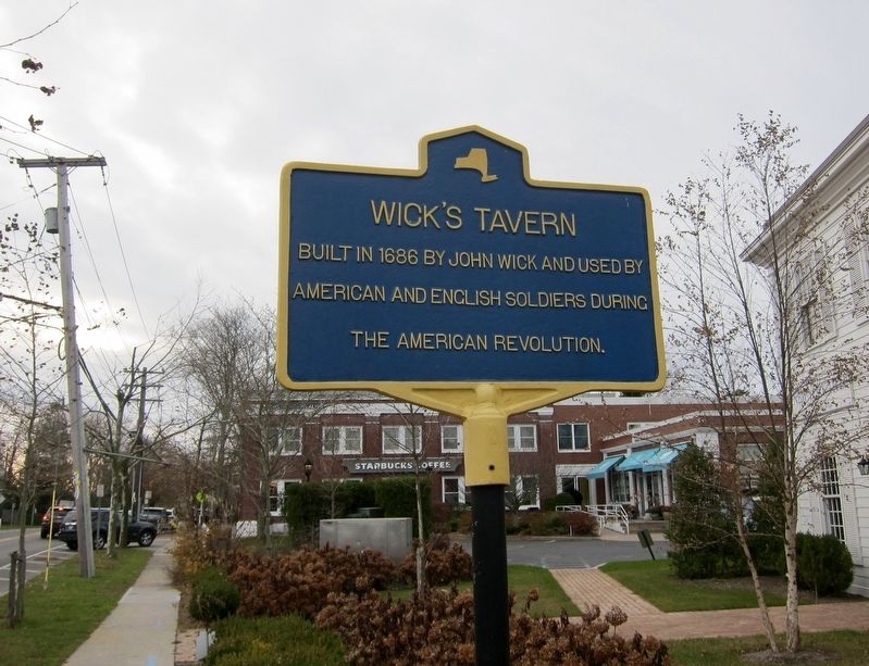 Wick's Tavern Marker image. Click for full size.