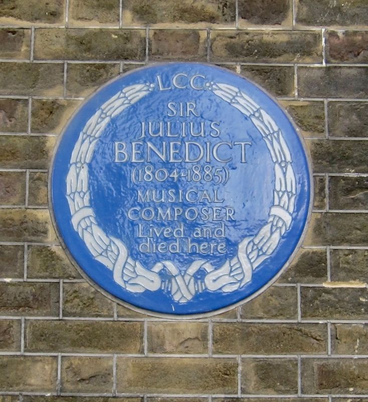 Sir Julius Benedict Marker image. Click for full size.