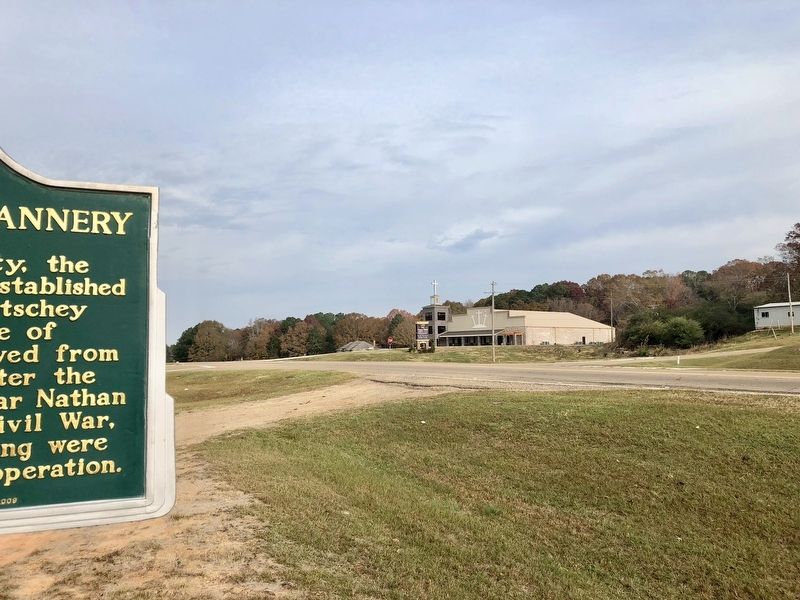 View from marker looking north on Mississippi Highway 13.. Click for full size. View from marker looking north on Mississippi Highway 13. image. Click for full size.