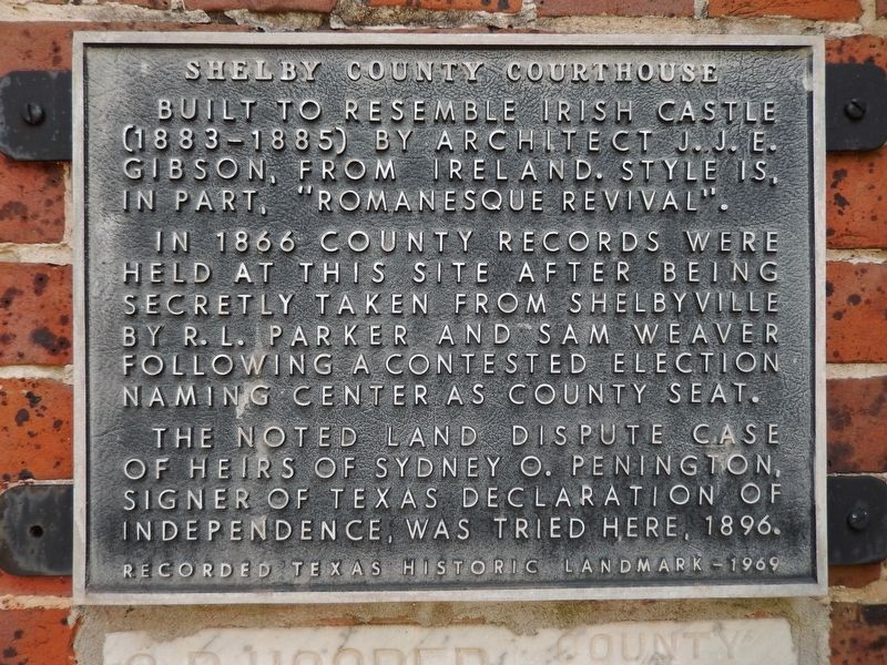 Shelby County Courthouse Marker image. Click for full size.