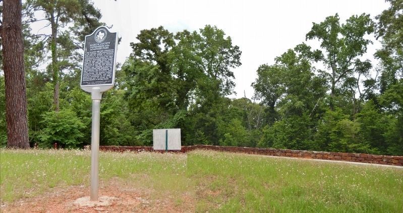 Marion County Depression Era Roadside Park Marker (<i>wide view showing park</i>) image. Click for full size.