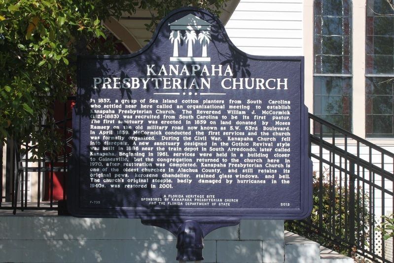 Kanapaha Presbyterian Church Marker image. Click for full size.