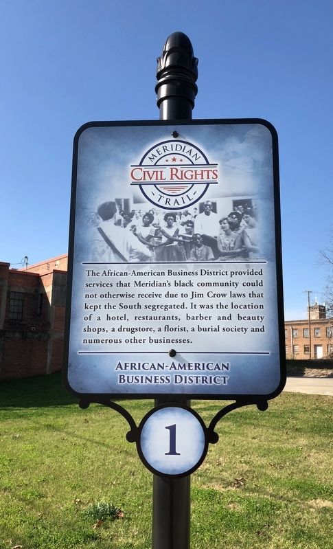African American Business District Marker image. Click for full size.