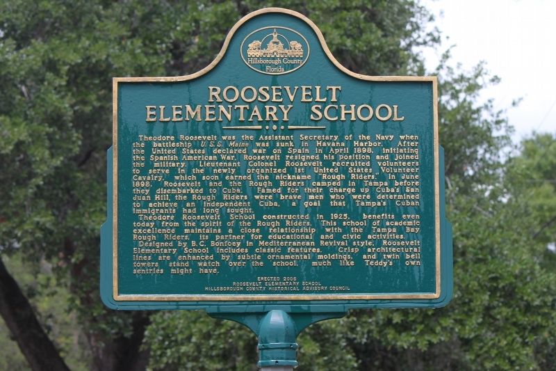 Roosevelt Elementary School Marker image. Click for full size.