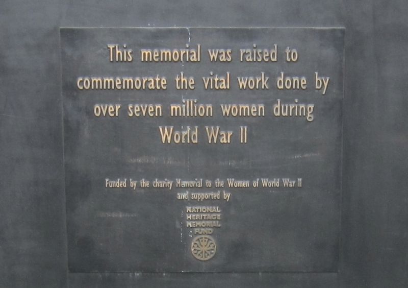 Monument to the Women of World War II - South Panel image. Click for full size.