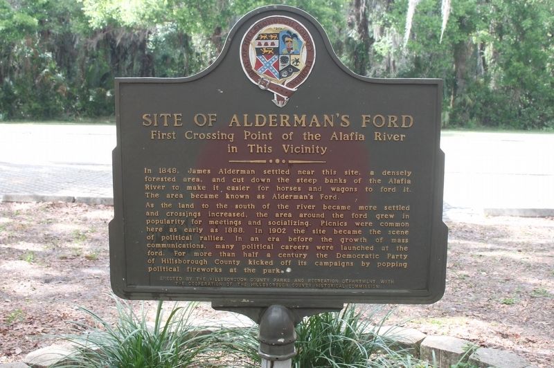 Site of Alderman's Ford Marker image. Click for full size.