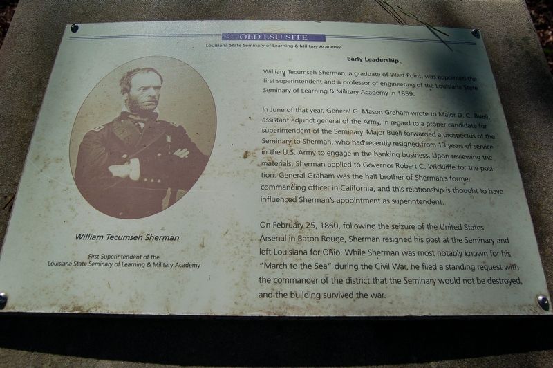 Early Leadership Marker. Click for full size. Early Leadership Marker image. Click for full size.