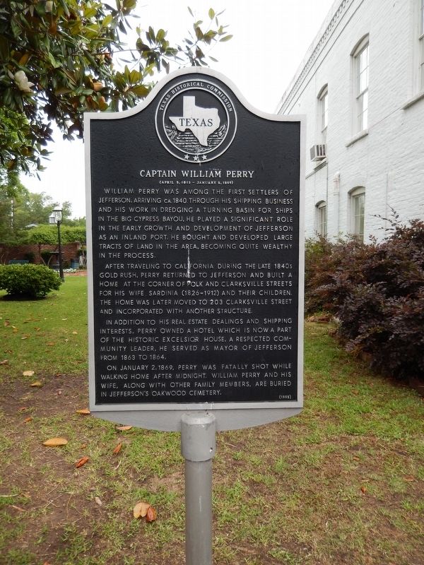 Captain William Perry Marker. Click for full size. Captain William Perry Marker image. Click for full size.