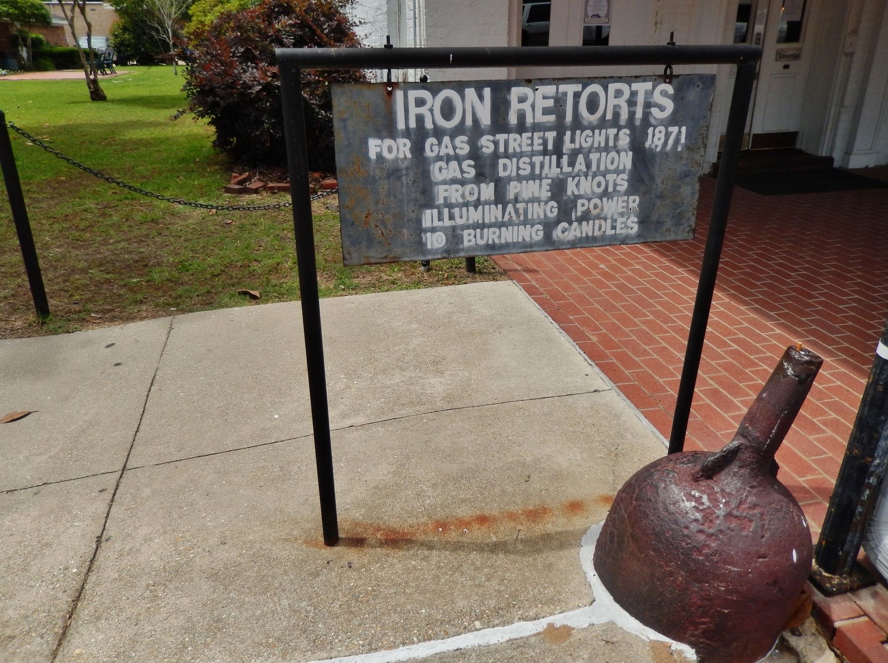 Excelsior House (<i>Iron Retorts to provide gas for street lights</i>) image. Click for full size.