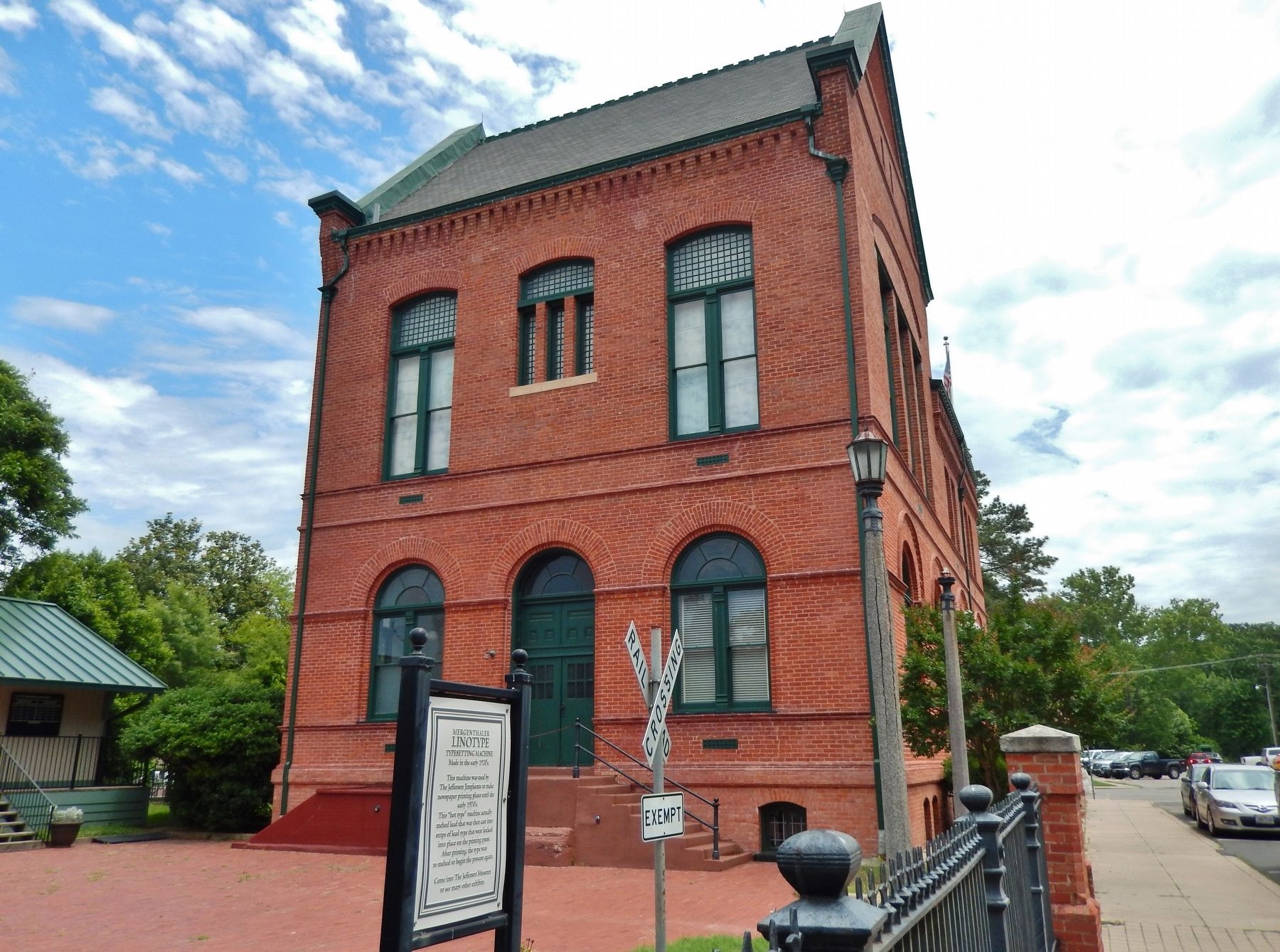 Jefferson Museum (<i>Sponsor of Linotype Machine exhibit</i>). Click for full size. Jefferson Museum (<i>Sponsor of Linotype Machine exhibit</i>) image. Click for full size.